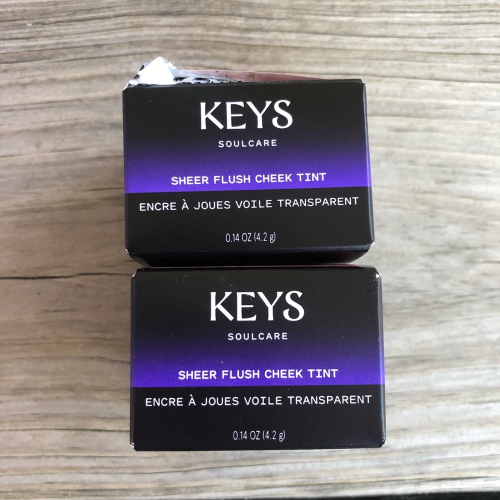 2x KEYS SOULCARE Sheer Flush Cream Cheek Tint Blush in Grace